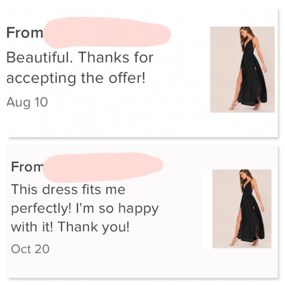 Deep V Backless High Leg Slit Maxi Dress in Black - Picture 6 of 9